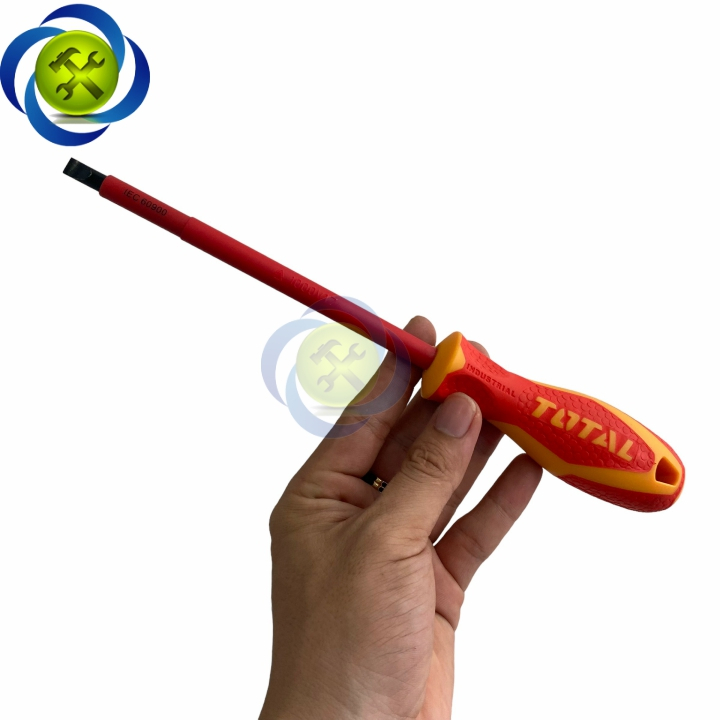 Tua vít dẹp cách điện 6.5x150mm Total THTIS6150