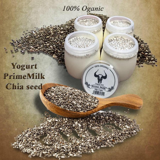 Sữa Chua Hạt Chia Prime milk Mộc Châu 1 thùng 12 hũ- Không Chất bảo quản, phụ gia - Lên men tự nhiên - Giao Hàng Hoả Tốc