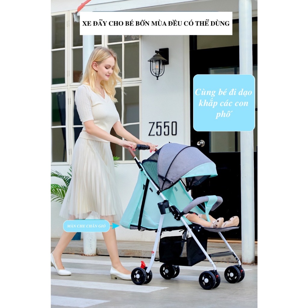 XE ĐẨY GẤP GỌN CHO BÉ SƠ SINH, XE ĐẨY CHO BÉ MÃ X002