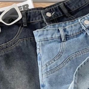 Quần Jeans Ống Loe Tua Gấu, Quần Jeans Lưng Cao Thiết Kế Trẻ Trung Năng Động
