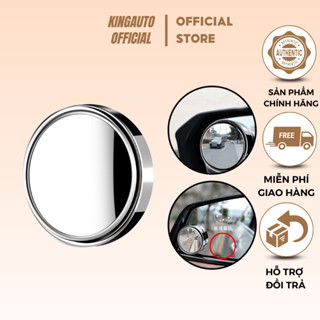Gương cầu lồi tráng bạc gắn cửa kính hậu oto xoay 360 độ xóa điểm mù cao cấp