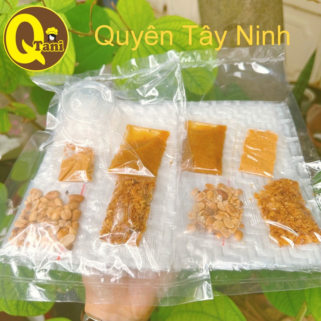 Bánh Tráng Sốt Muối Béo - Bịch Bánh Tráng Phơi Sương/ Siêu Mỏng/ Dẻo Tôm Chấm Sốt Muối Béo - Quyên Tây Ninh