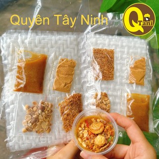 Bánh tráng sốt muối béo - bịch bánh tráng phơi sương/ siêu mỏng/ dẻo tôm chấm sốt muối béo - quyên tây ninh