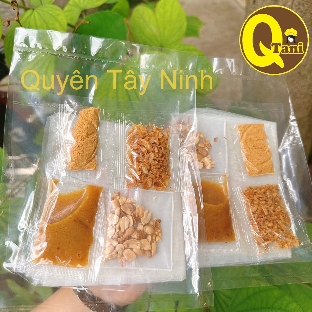 Bánh Tráng Sốt Muối Béo - Bịch Bánh Tráng Phơi Sương/ Siêu Mỏng/ Dẻo Tôm Chấm Sốt Muối Béo - Quyên Tây Ninh