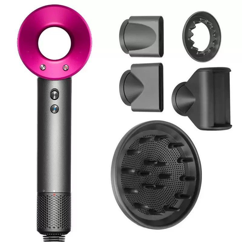 Máy sấy ion âm,máy sấy tóc không cánh quạt, sấy nóng lạnh và tạo kiểu nhanh.1600W super hair dryer BH 12 tháng