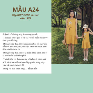 RẬP GIẤY A0 VÁY SUÔNG A24 (KHÔNG CẮT SẴN)