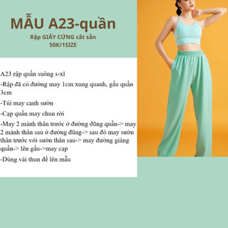 RẬP GIẤY A0 QUẦN LƯNG THUN A23 (KHÔNG CẮT SẴN)