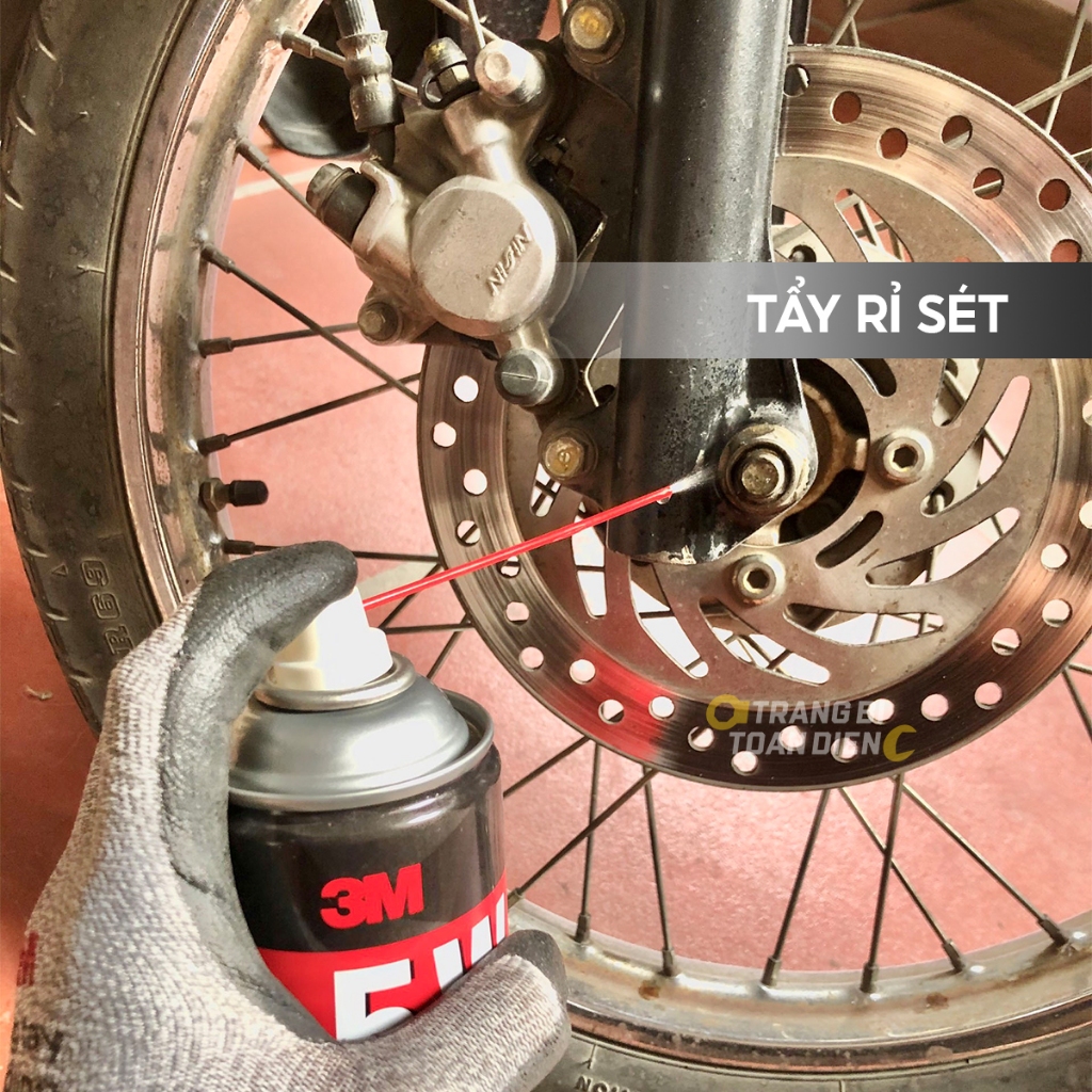 Chai xịt chống rỉ sắt 3M 5W, Chai xịt bôi trơn chi tiết máy, tẩy rỉ sắt xe ô tô, xe máy