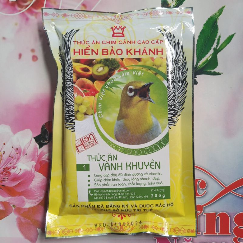 Cám chim khuyên - Hiển bảo khánh số 1, 2, 3 (Cám khuyên, cám vành khuyên - líu, dưỡng)