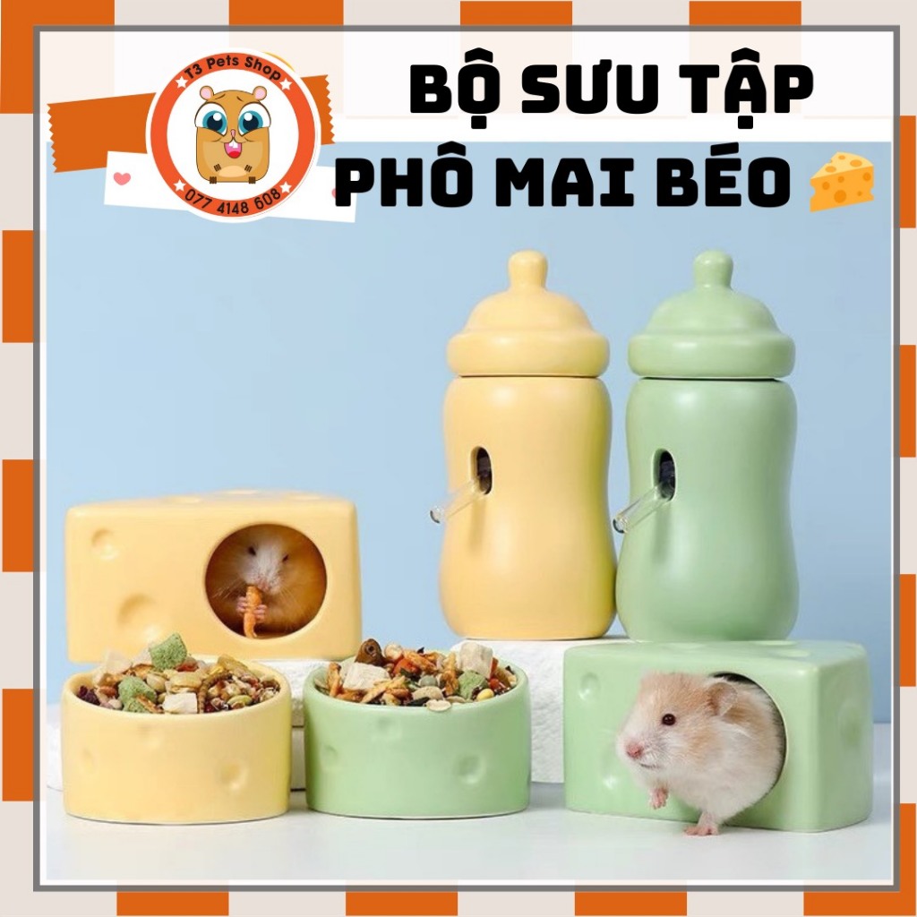 Nhà sứ và chén xinh dành cho hamster
