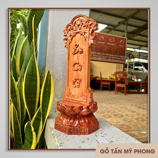 Bài vị thờ - Linh vị thờ BÀ TỔ CÔ gỗ tự nhiên, thờ gia tiên | Nội dung chạm khắc theo yêu cầu - Hương vị gỗ