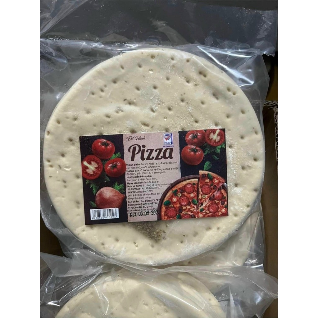 COMBO 5 đế bánh pizza kèm lá thơm size 22cm làm bánh đồng xu, phô mai que tiện lợi