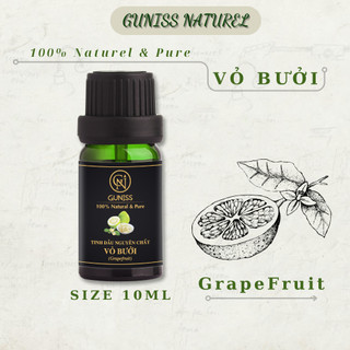 Tinh Dầu Vỏ Bưởi 10ml Guniss | Treo Xe Ô Tô, Thơm Phòng | Thiên Nhiên, Nguyên Chất 100%, Có Kiểm Định COA.