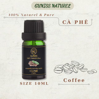 Tinh Dầu Cà Phê 10ml Guniss | Treo Xe Ô Tô, Thơm Phòng | Cafe Thiên Nhiên, Nguyên Chất 100%, Có Kiểm Định COA.