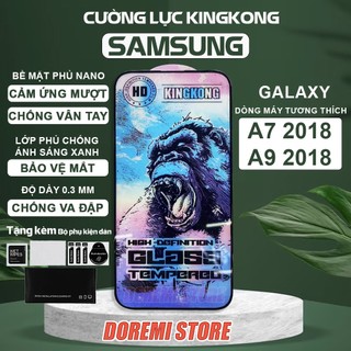 Kính cường lực Samsung Galaxy A7 2018 / A9 2018 New Kingkong full màn, miếng dán bảo vệ toàn màn hình