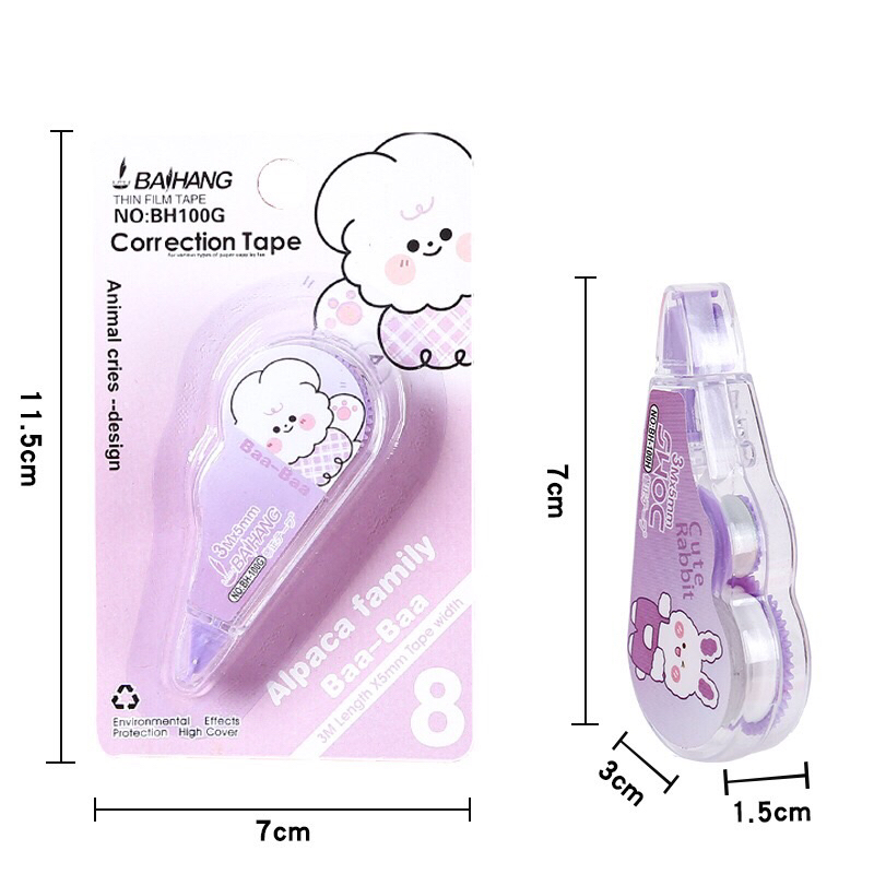 Bút xoá kéo mini nhiều hình ngộ nghĩnh đáng yêu