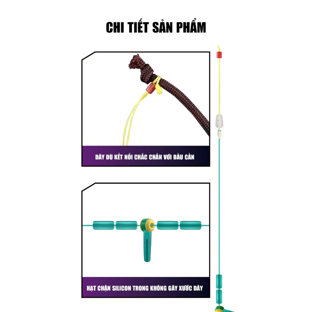 Trục Câu Đài Buộc Sẵn PANDA chính hãng GUF