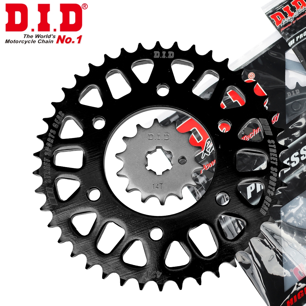 Nhông Sên Dĩa DID Exciter 150 sên đen 428HDS-130RB, 14T-42T