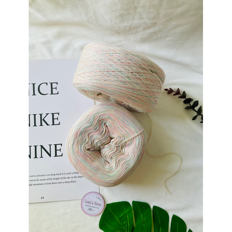 Yarn - Sợi Cotton Đài Nhũ Xà Cừ  - Dùng sản phẩm mùa hè - Sợi chập - Sợi siêu mền, nhẹ và mát (Terri Store