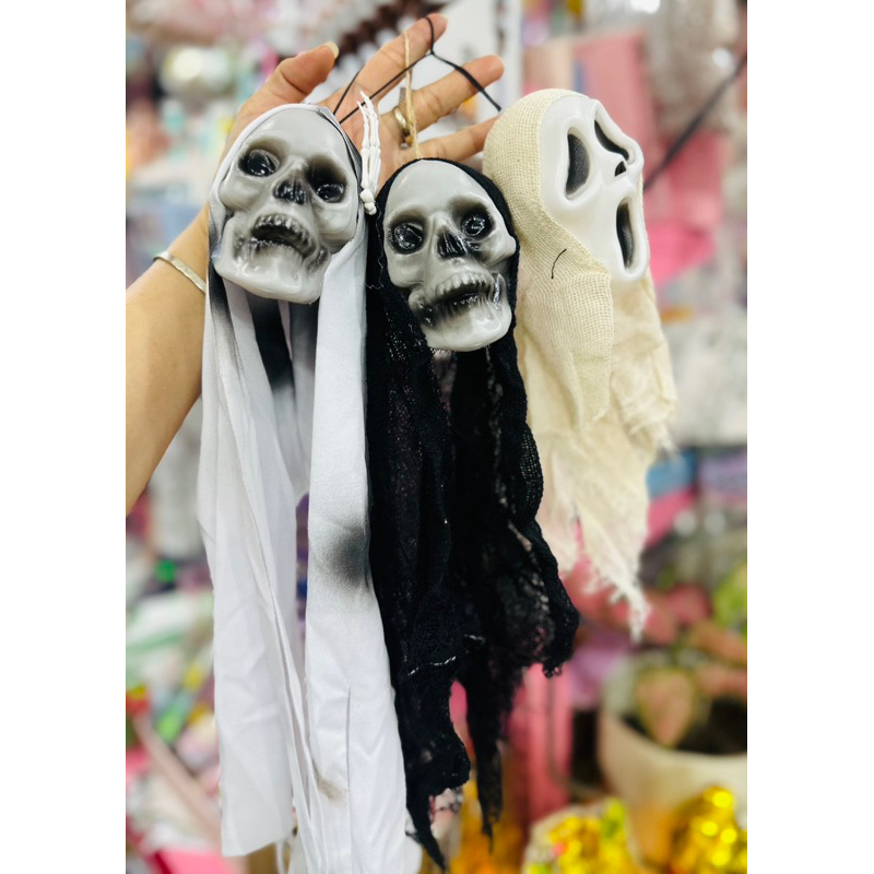 Dây Treo Ma/Đầu Lâu Trang Trí Halloween 40cm