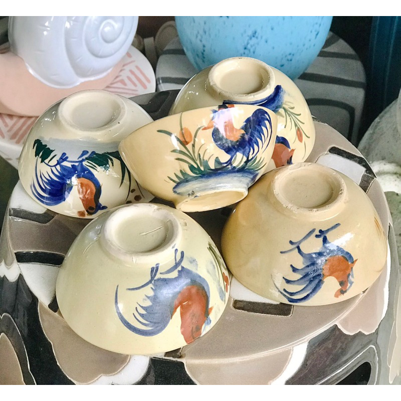 Chén gà ko chân Đinh size 12cm ảnh thật 100%