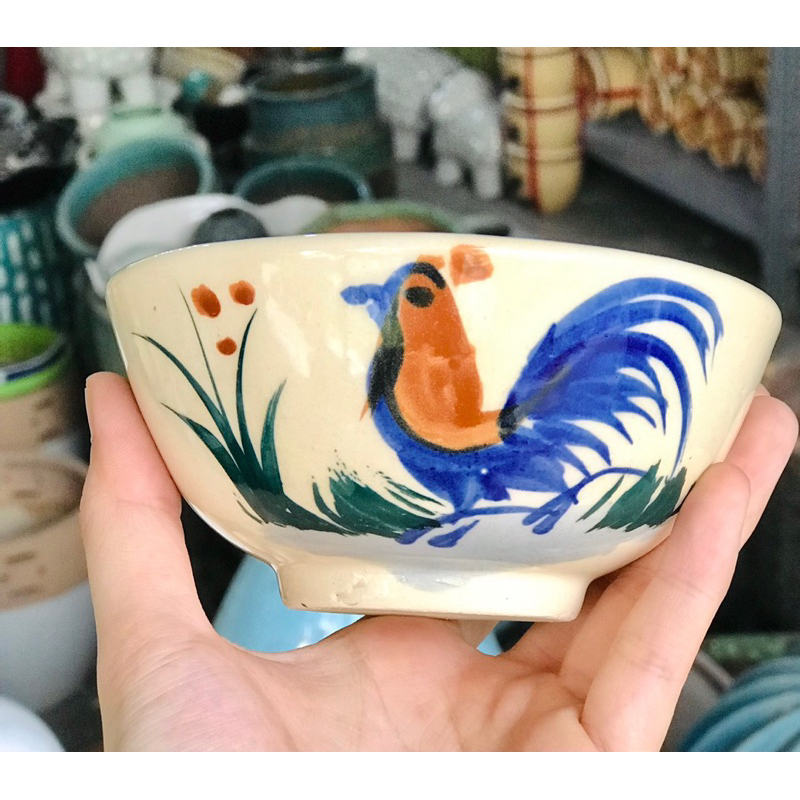 Chén gà ko chân Đinh size 12cm ảnh thật 100%