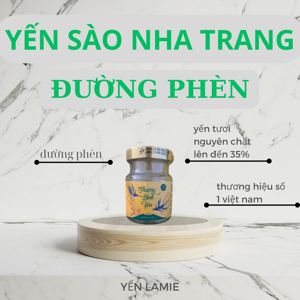 Yến sào Nha Trang chưng sẵn Lamie vị đường phèn