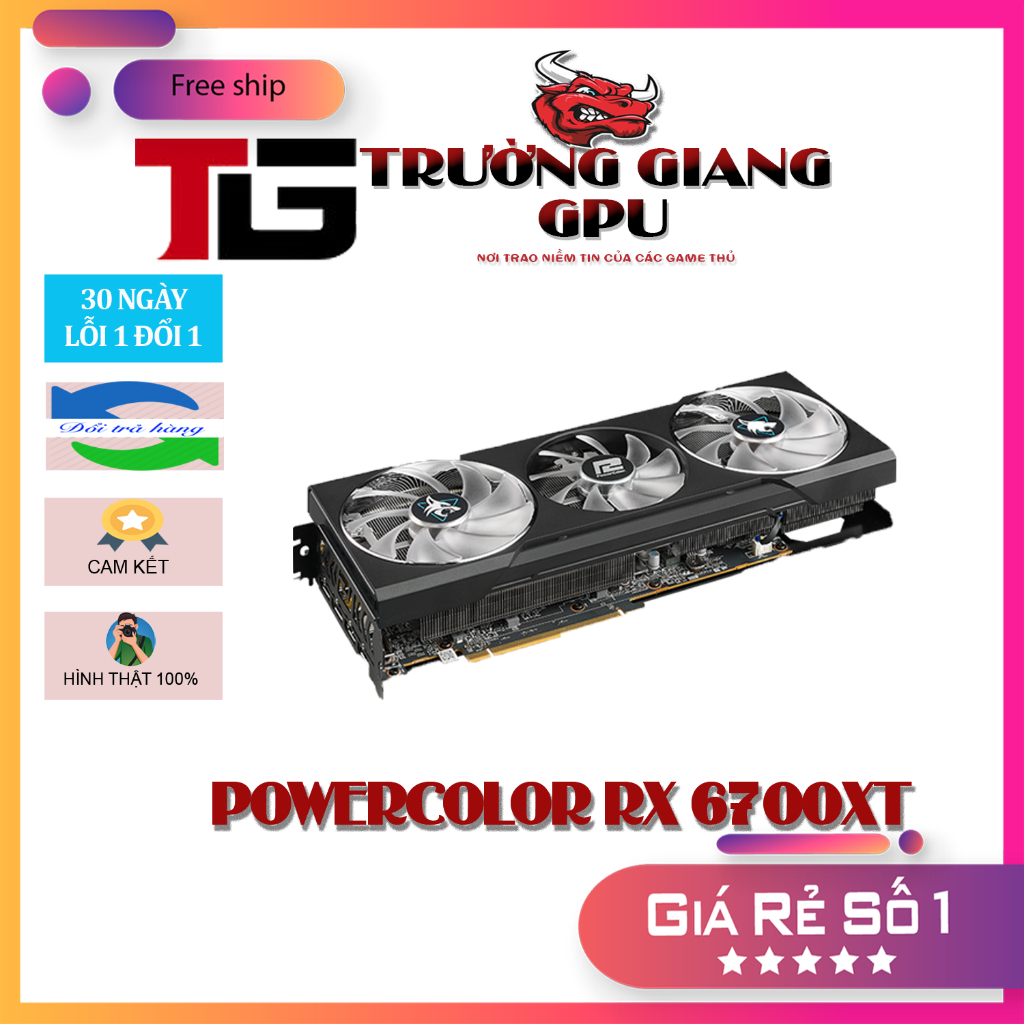 CARD MÀN HÌNH VGA RX 6700XT POWERCOLOR