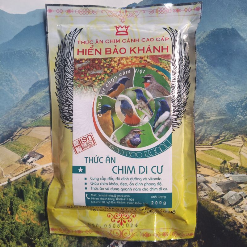 Cám chim di cư Hiển Bảo Khánh số 1, 2, Sao ( hồng hạnh, hải nam, nhật bản, oanh cổ xanh, oanh cổ đỏ )