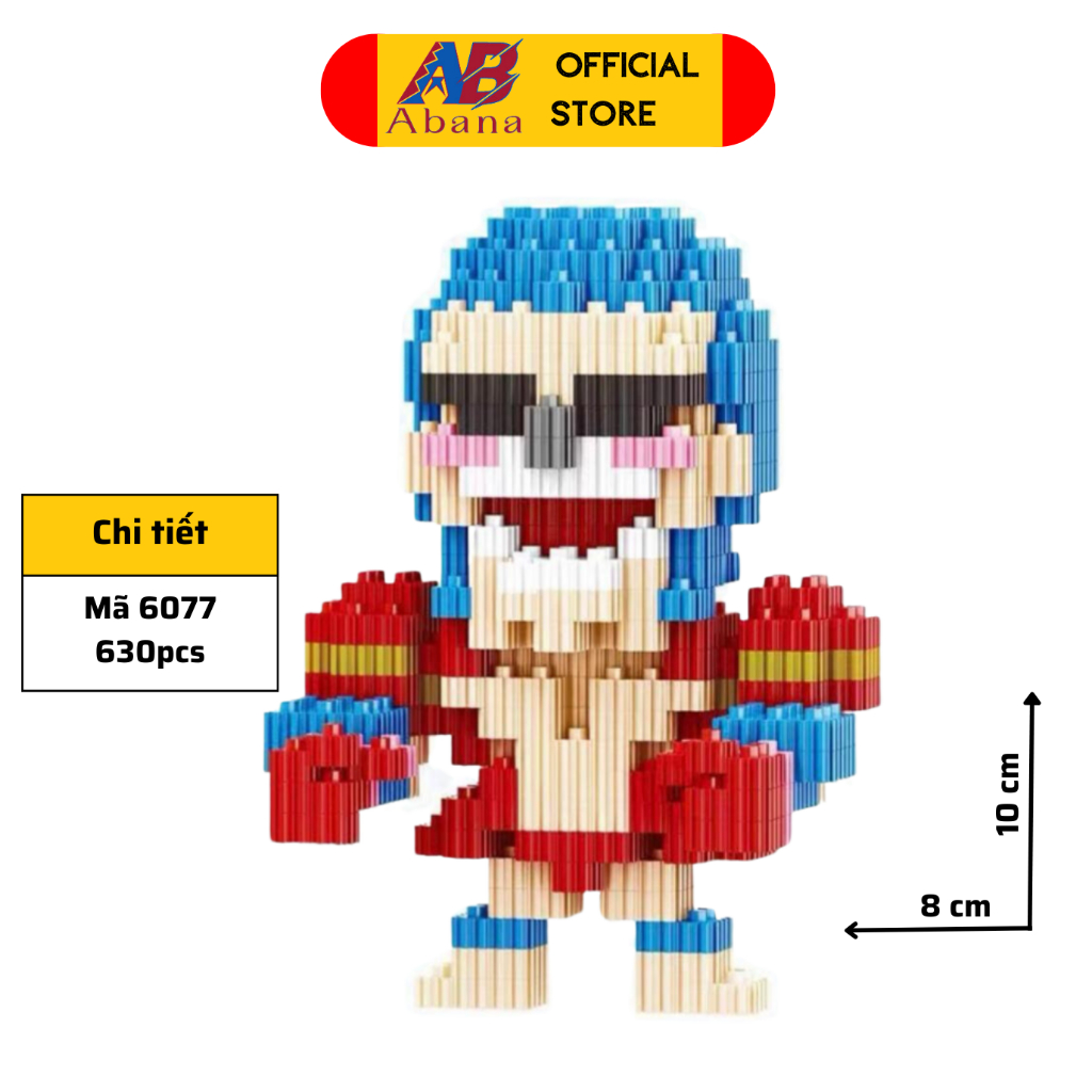 Mảnh Ghép LEGO One Piece, Đồ Chơi Xếp Hình Đảo Hải Tặc Đủ Các Nhân Vật, Lắp Ráp Abana Rèn Sự Kiên Nhẫn