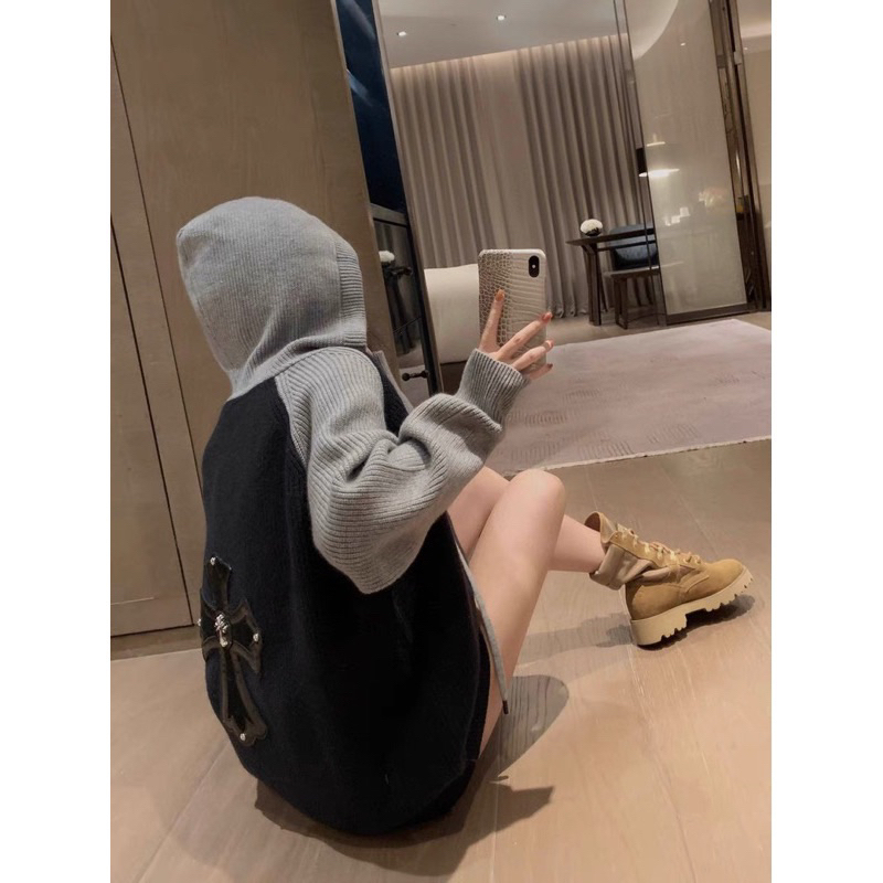 Áo khoác giáp lăng chất tăm crom da ảnh thật