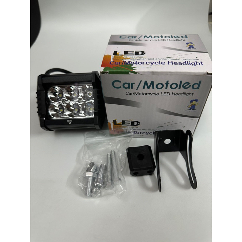 Đèn trợ sáng L6 vuông siêu sáng, led cảng xe, gầm xe