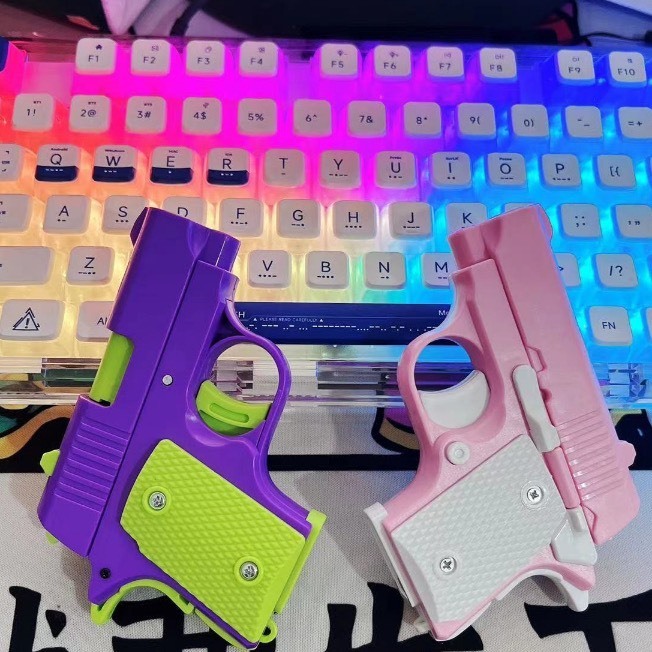 Súng Cà Rốt M1911 In 3D, Dao Củ Cải Đồ Chơi Vô Tri Súng Trọng Lực Giải Tỏa Stress Chất Liệu Nhựa Abs An Toàn Bắp Kisd