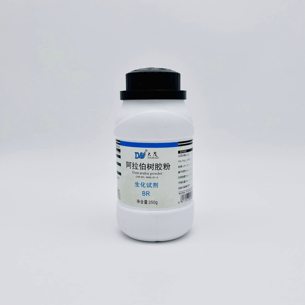 Hóa chất Gum Arabic powder (BR, Chai 250G, Damao, Cas 9000-01-5)