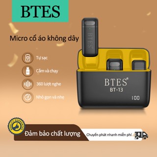 Micro Không Dây Cài Áo Thu Âm Cho Điện Thoại Mic Thu âm Livestream Không Dây Mini Cho Iphone Ipad Android, IOS