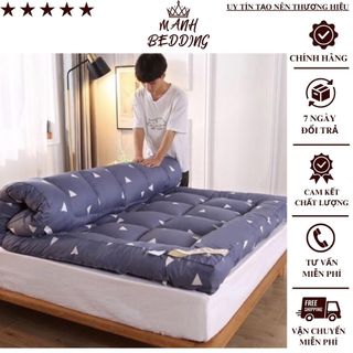 Tấm nệm Topper xuất nhật loại dày êm , Đệm tấm Topper êm mềm loại dày 7cmx5 thiết kế cao cấp nhỏ gọn