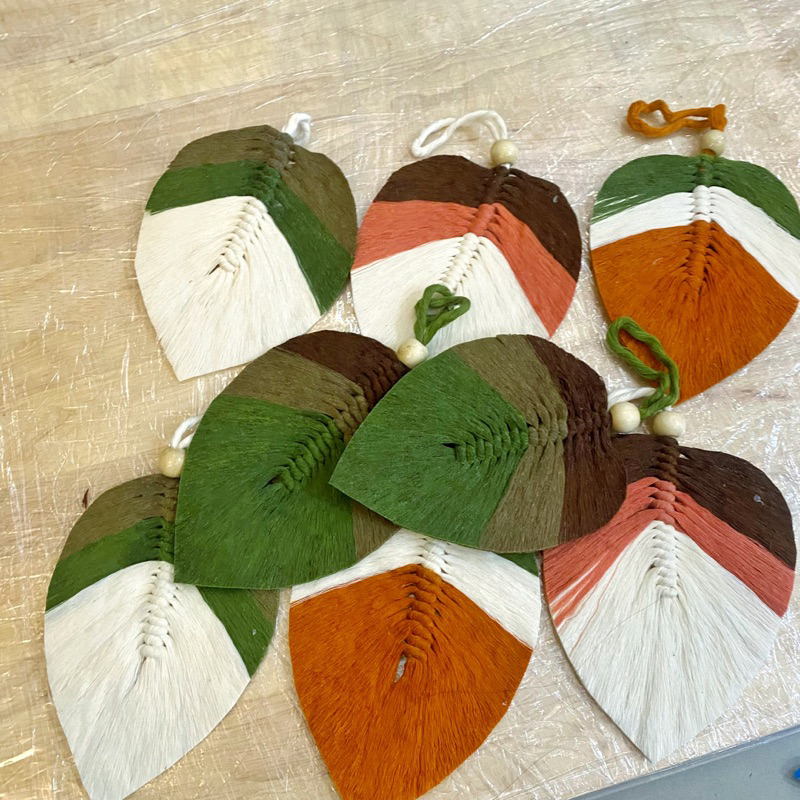 Lá Macrame trang trí thủ công, quà tặng