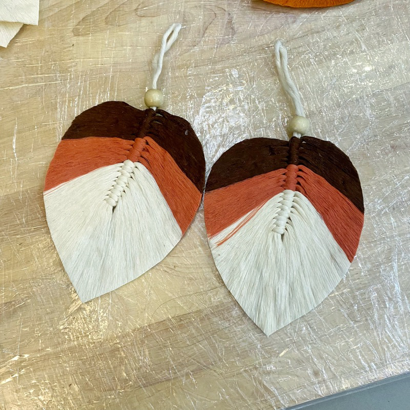 Lá Macrame trang trí thủ công, quà tặng