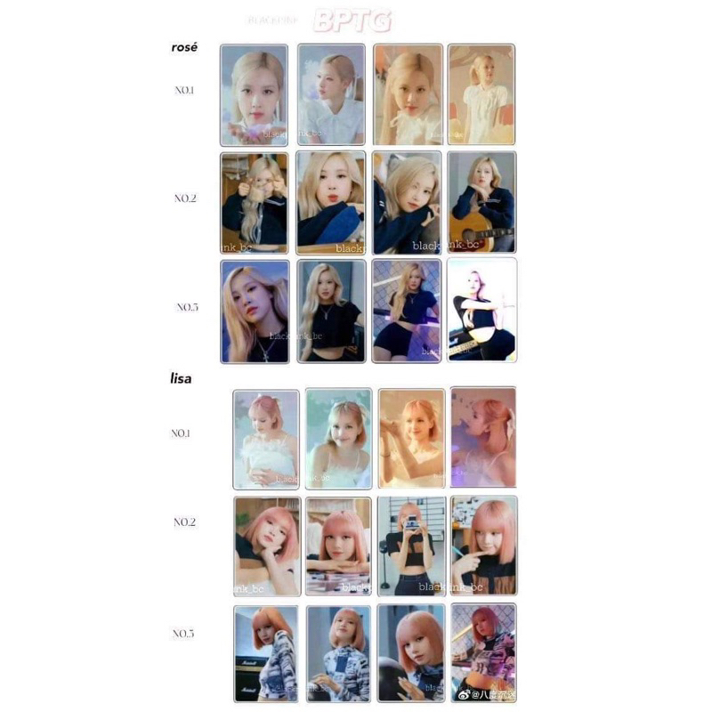 Tách lẻ Photocard Collection blackpink the game P1