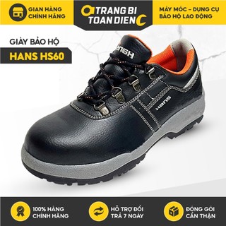 Giày bảo hộ lao động nam Hans HS60 thời trang da bò chống nước, chống trượt Giày công trình cao cấp