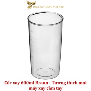 Ly xay 600ml dành cho máy xay cầm tay Braun MQ5000 MQ5200 MQ5235 MQ5245 MQxxx