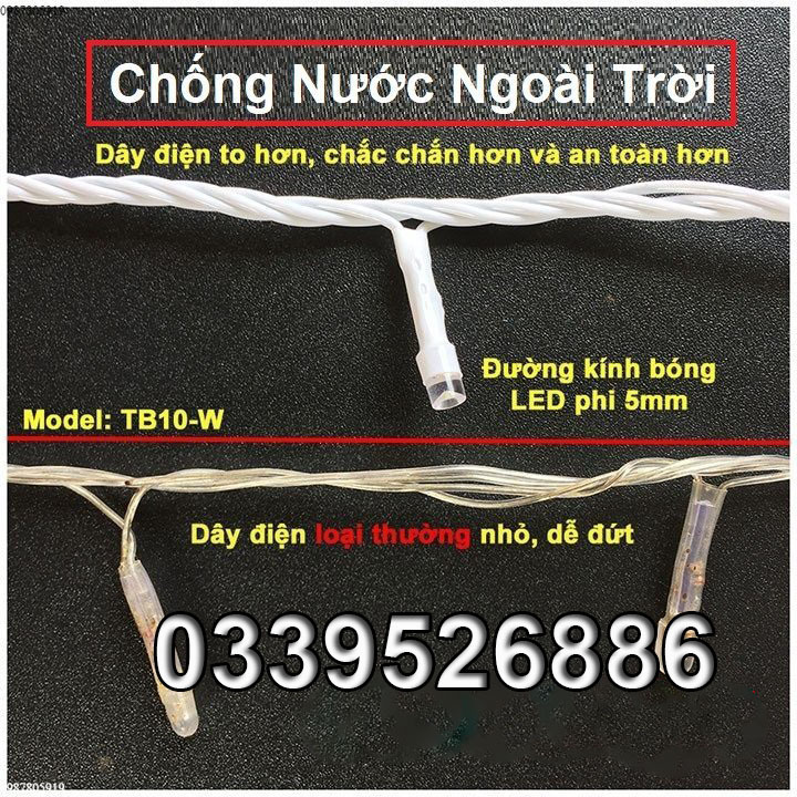 Led đúc quấn cây dài chống nước 20m 50m 100m chuẩn hàng