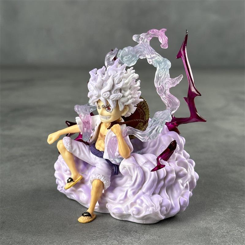 Mô hình Luffy Gear 5 tư thế ngồi siêu đẹp 13cm- One piece