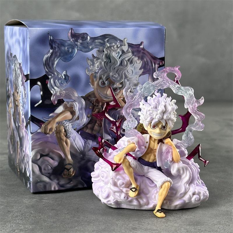 Mô hình Luffy Gear 5 tư thế ngồi siêu đẹp 13cm- One piece