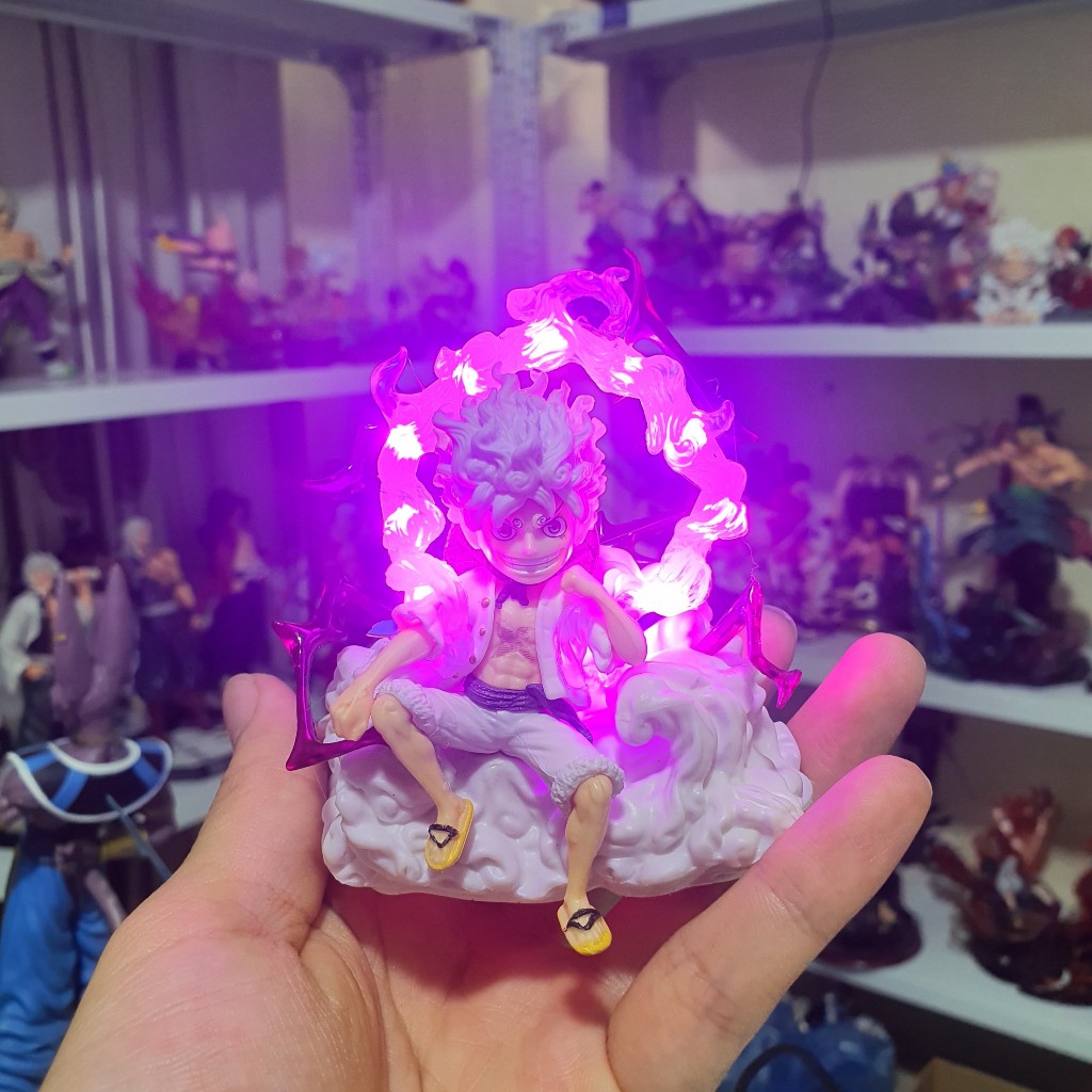 Mô hình Luffy Gear 5 tư thế ngồi siêu đẹp 13cm- One piece