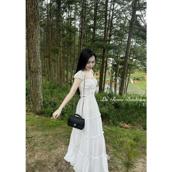 Áo croptop kiểu tay phồng mini dễ thương nữ tính - La Rosie Boutique