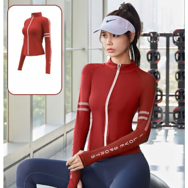 Áo Tập GYM, YOGA, ZUMBA Nữ Có Mút, Áo Khoác Tập Nữ Thể Thao