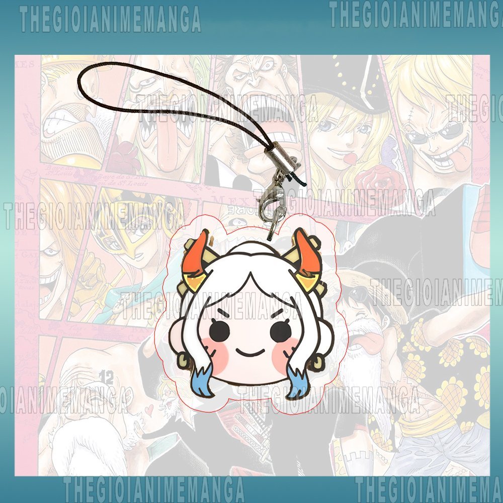 Móc dây treo điện thoại ONE PIECE ver FACE anime chibi popsocket griptok mica acrylic treo chìa khóa