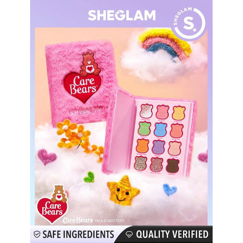 SHEGLAM Bảng Phấn Mắt 12 Ô New Collection Care Bears