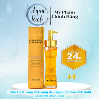 Tinh chất serum vàng 24k 3W Clinic Gold Luxury & Collagen dưỡng sáng và làm chậm dấu hiệu lão hóa 150ml